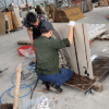 Quy trình tiếp nhận đơn hàng và sản xuất gạch thảm CNC chuyên nghiệp tại xưởng Thảo Anh